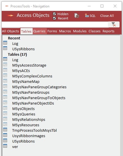 Process Tools screenshot